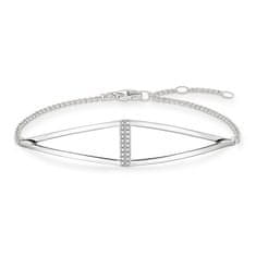 Thomas Sabo zapestnica "Triangle", D_A0010-725-14-L19,5v, Sterling srebro, 925 Sterling srebro, bel diamant