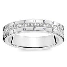 Thomas Sabo Prstan "Classic white" , D_TR0026-725-14-58, Sterling Silver, 925 Sterling srebro, bel diamant