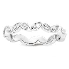 Thomas Sabo Prstan "Pisma" , D_TR0024-725-21-52, Sterling Silver, 925 Sterling srebro, bel diamant