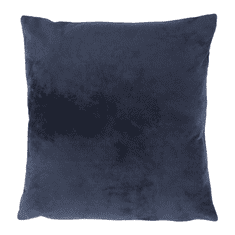 KONDELA Vzglavnik, žametna tkanina temno modra, 45x45, TIP ALITA 6
