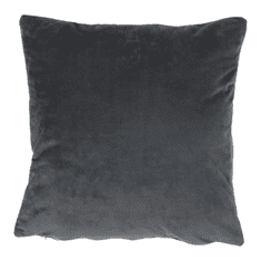KONDELA Vzglavnik, žametna tkanina temno siva, 45x45, TIP ALITA 8