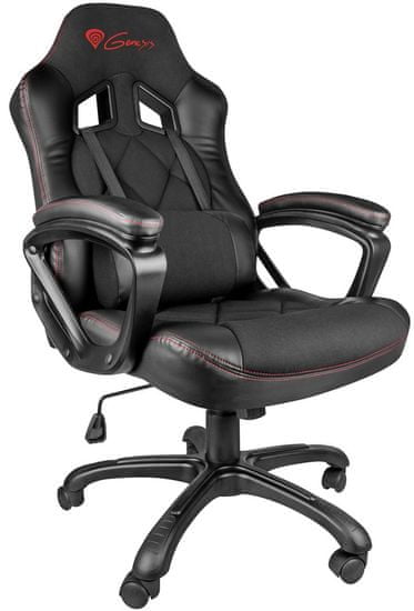 Genesis Nitro 330 gaming stol, črn