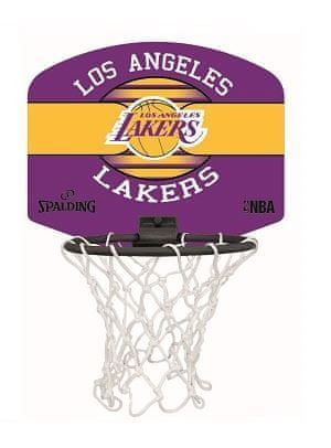 Spalding Mini Lakers sobni koš z žogico