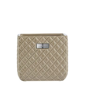 Lene Bjerre PORTIA keramična prevleka za cvetlični lonček, bež, višina 18 cm