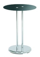 Mørtens Furniture Kavna mizica Raymond, 55 cm, črna / krom