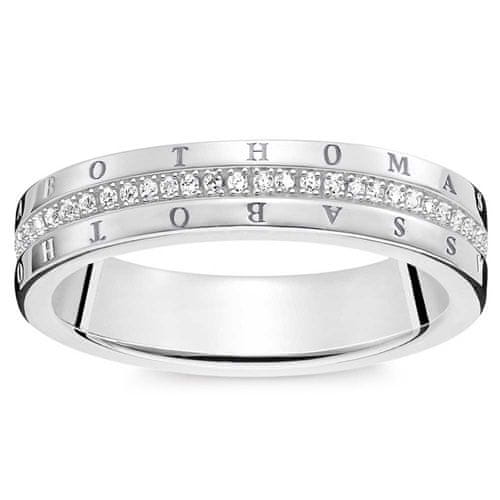 Thomas Sabo obroč | bela, Sterling Silver | 925 Sterling srebrno / beli diamant