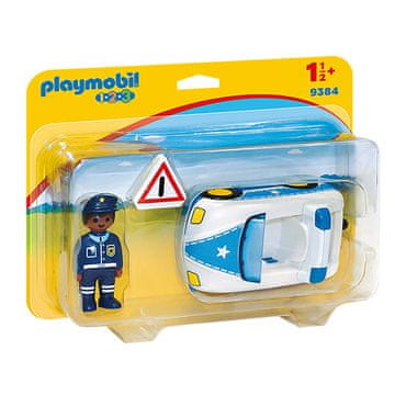 Playmobil Policijsko vozilo , 1.2.3, 3 kos