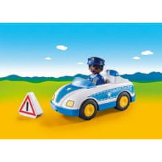 Playmobil Policijsko vozilo , 1.2.3, 3 kos
