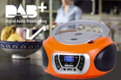 Trevi CMP 510 Boombox, DAB/DAB+, CD predvajalnik, USB, MP3, oranžen