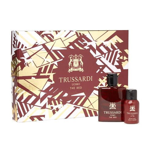 Trussardi jev darilni set, Uomo The Red, EDT 50 ml, pena za britje 30 ml