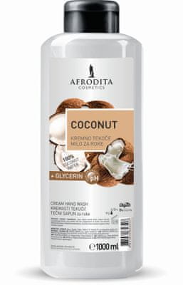 Kozmetika Afrodita Coconut tekoče milo, 1 l