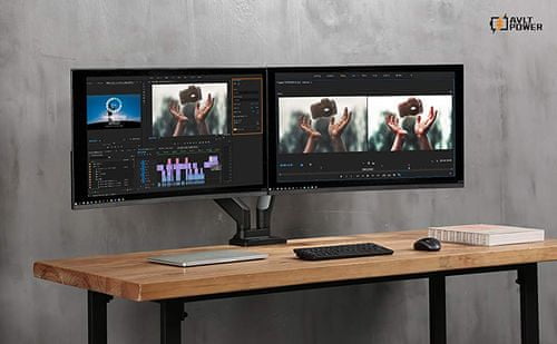 Nosilec za dva monitorja