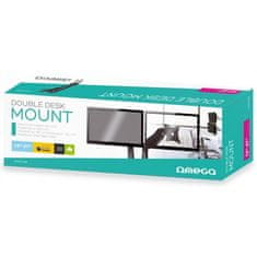 Omega OUPC24D namizni nosilec za dva monitorja, 33,02cm (13) - 68,58cm (27), vrtljiv v vse smeri - odprta embalaža