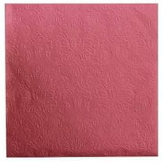 Lene Bjerre Papirnate serviete UNI rdeče, 40 x 40 cm