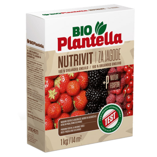 Bio Plantella Nutrivit za jagode in jagodičevje, 1 kg
