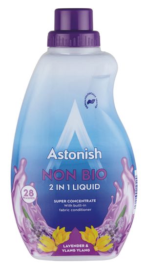 Astonish gel za strojno in ročno pranje perila, sivka in kananga, 840 ml - Odprta embalaža