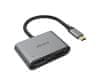 Akasa USB Type-C 2-v-1 adapter iz USB C na HDMI in VGA