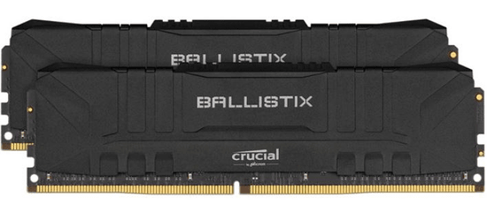 Crucial Ballistix 16 GB Kit (2x8GB), DDR4, 2666 MHz, DIMM, CL16 pomnilnik, črn (BL2K8G26C16U4B)