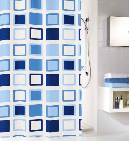 Kleine Wolke kopalniška zavesa Clipper, 180×200 cm, modra