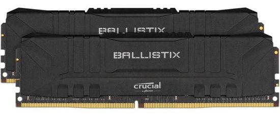 Crucial Ballistix 32GB Kit (2x16GB), DDR4, 2666MHz, DIMM, CL16 pomnilnik, črn (BL2K16G26C16U4B)