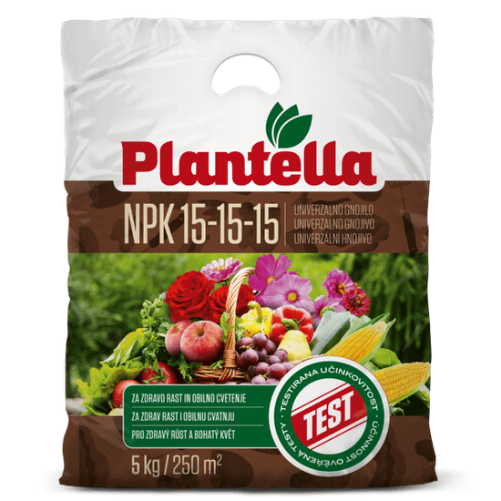 Plantella NPK 15-15-15 univerzalno gnojilo, 5 kg