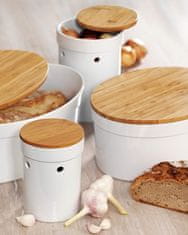 Kela Pladenj za kruh iz keramike / bambusa SALENA KL-12064