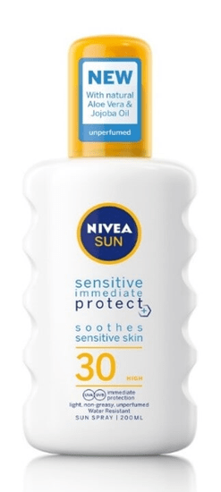 Nivea Sensitive Protect sprej za sončenje, za občutljivo kožo, SPF 30, 200 ml