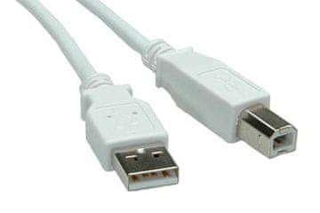 Value Kabel USB 2.0 A-B 4,5 m, bel/siv
