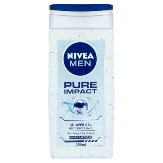 Nivea Men Pure Impact gel za prhanje, 500 ml