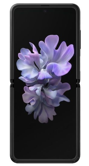 Samsung Galaxy Z Flip GSM telefon, zrcalno črn
