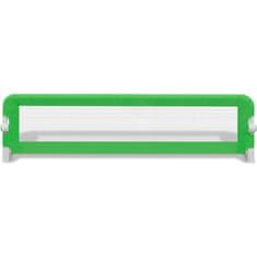 Vidaxl Posteljno varovalo za otroke 150 x 42 cm zeleno