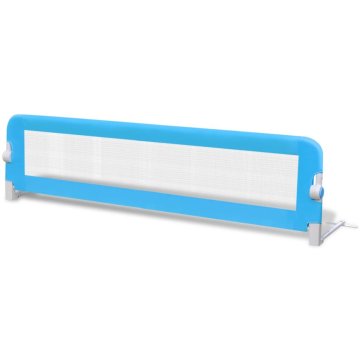 Vidaxl Posteljno varovalo za otroke 150 x 42 cm modro