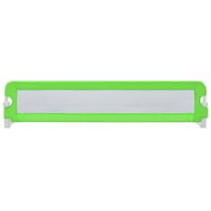 Vidaxl Posteljno varovalo za otroke zeleno 180x42 cm poliester