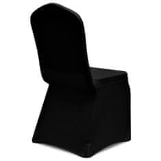 shumee Pokrivalo za stol raztegljivo črne barve 6 kosov