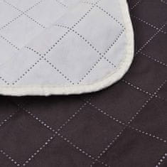 Vidaxl 130881 Double-sided Quilted Bedspread Beige/Brown 220 x 240 cm