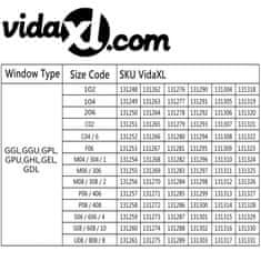 Vidaxl Senčilo za zatemnitev okna bele barve M04/304