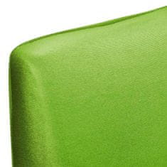 Vidaxl Ravne raztegljive prevleke za stole 6 kosov zelene