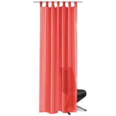 Vidaxl Prosojne zavese 2 kosa 140x225 cm rdeče barve