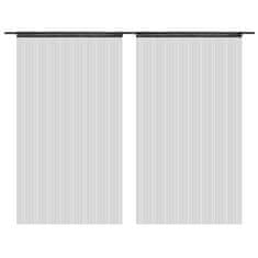 Vidaxl Zavese iz nitk 2 kosa 140x250 cm črne barve