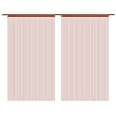 Vidaxl Zavese iz nitk 2 kosa 100x250 cm rjave barve