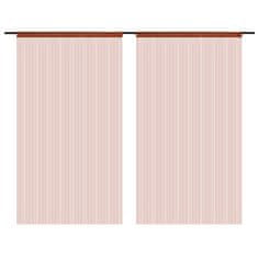 Vidaxl Zavese iz nitk 2 kosa 140x250 cm rjave barve
