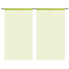 Vidaxl Zavese iz nitk 2 kosa 100x250 cm zelene barve