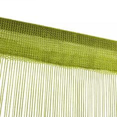 Vidaxl Zavese iz nitk 2 kosa 100x250 cm zelene barve