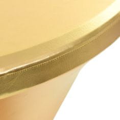 Vidaxl Pregrinjala za mizo 2 kosa raztegljiva 70 cm zlata