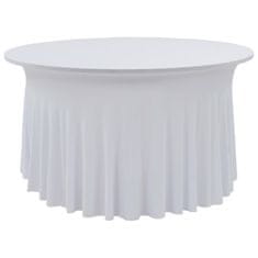 Vidaxl Pregrinjala za mizo s krilom 2 kosa 150x74 cm bela