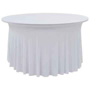Vidaxl Pregrinjala za mizo s krilom 2 kosa 150x74 cm bela