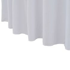 Vidaxl Pregrinjala za mizo s krilom 2 kosa 150x74 cm bela