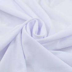 Vidaxl Raztegljiva pregrinjala za mizo 2 kosa 243x76x74 cm bela