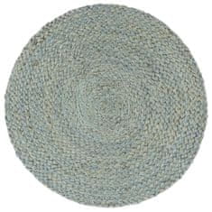 Greatstore Pogrinjki 6 kosov olivno zeleni 38 cm okrogli iz jute