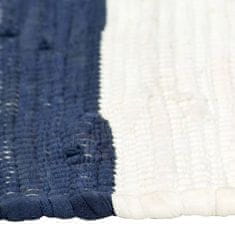 Vidaxl Pogrinjki 6 kosov Chindi črte modri in beli 30x45 cm